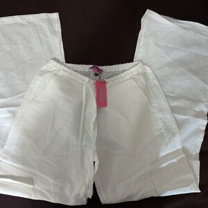 Edikted White Cargo Shorts